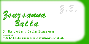 zsuzsanna balla business card